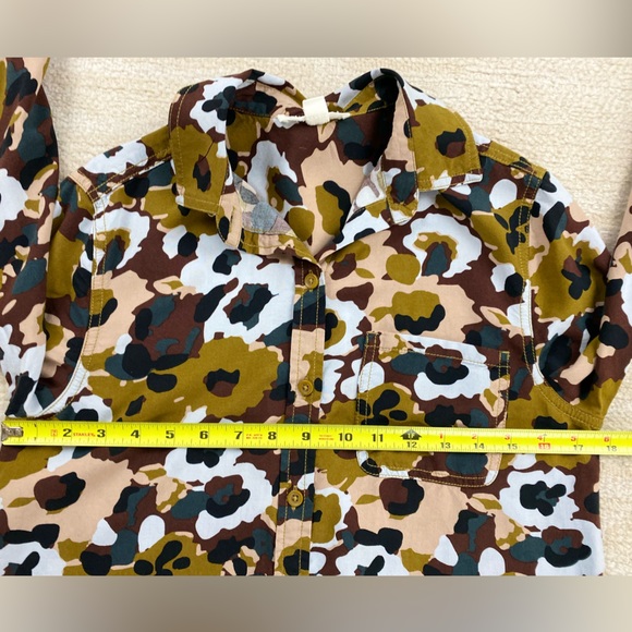 Beach Lunch Lounge Blouse, Long Sleeves, Women's Size S/P, Camouflage Pattern - Picture 6 of 12